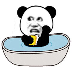 长草团子gif表情包熊猫
