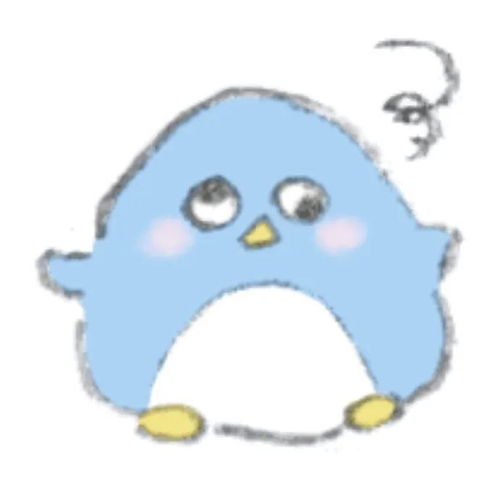  蓝蓝胖胖小企鹅系列表情包
