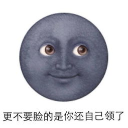  求黑脸月亮表情包啊